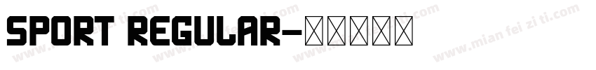 Sport Regular字体转换